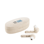 Wheat straw earphones with Bluetooth 5.0 in box, Straw main view