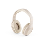 Wheat straw wireless headphones with Bluetooth 5.0 natural colour