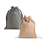 Eco-friendly gift bag made from recycled cotton, 140g/m2 still life view