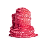 Christmas red fleece blanket, velvet, in a bag, 240 g/m2 red colour third view