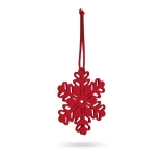 3-piece felt Christmas ornament set red colour third view