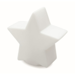 Shining star made of plastic as a decoration for any room white colour