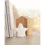 Shining star made of plastic as a decoration for any room white colour fifth ambient view