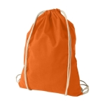 Cotton drawstring backpack, 100 g/m² orange colour