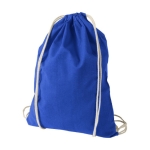 Cotton drawstring backpack, 100 g/m² royal blue colour