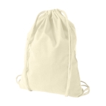 Cotton drawstring backpack, 100 g/m² natural colour