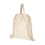 Drawstring bag made from recycled materials, 210 g/m² natural colour