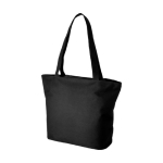 Bag with compartments, zipper and pocket black colour