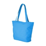 Bag with compartments, zipper and pocket blue colour