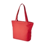 Bag with compartments, zipper and pocket red colour