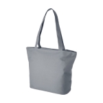 Bag with compartments, zipper and pocket grey colour