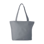 Bag with compartments, zipper and pocket grey colour