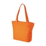 Bag with compartments, zipper and pocket orange colour