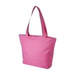 Bag with compartments, zipper and pocket pink colour