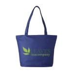 Bag with compartments, zipper and pocket royal blue colour