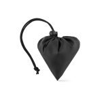 Foldable bag made from recycled plastic, Strawberry RPET black colour first view