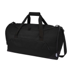 Travel bag made of recycled plastic in colour black colour