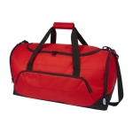 Travel bag made of recycled plastic in colour red colour