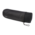 Blanket for outdoor and indoor use, polar with RPET cover black colour