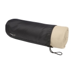 Blanket for outdoor and indoor use, polar with RPET cover beige colour