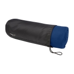 Blanket for outdoor and indoor use, polar with RPET cover navy-blue colour