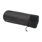 Very soft polar RPET blanket with 240 g/m² cover black colour