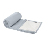 Travel polar blanket with transport cover, 180 g/m² grey colour