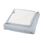 Travel polar blanket with transport cover, 180 g/m² grey colour