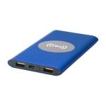 Powerbank with battery indicator Powercard, 8,000 mAh royal blue colour