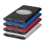 Powerbank with battery indicator Powercard, 8,000 mAh royal blue colour