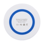 Round wireless charging base with a touch of colour royal blue colour