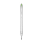 Transparent recycled ballpoint pen with blue ink Marksman® Honhua