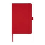 Recycled A5 notebook with lined pages Marksman® Honhua red colour