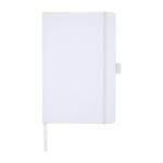 Recycled A5 notebook with lined pages Marksman® Honhua white colour