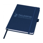 Recycled A5 notebook with lined pages Marksman® Honhua navy-blue colour