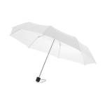 Small foldable umbrella with case, Ø97 white colour