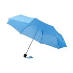 Small foldable umbrella with case, Ø97 light blue colour