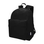 Recycled backpack in colours black colour