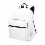 Recycled backpack in colours white colour