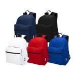 Recycled backpack in colours white colour