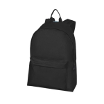 Recycled polyester backpack with GRS black colour