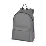 Recycled polyester backpack with GRS grey colour