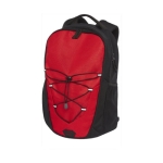 Polyester backpack with several pockets, 15.6’’ red colour