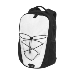 Polyester backpack with several pockets, 15.6’’ white colour