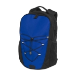 Polyester backpack with several pockets, 15.6’’ royal blue colour