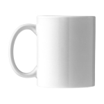 White sublimation mugs, dishwasher-safe, 330 ml white colour