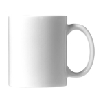 White sublimation mugs, dishwasher-safe, 330 ml white colour