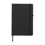 Notebook with inner pocket, A5 lined pages black colour