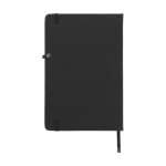 Notebook with inner pocket, A5 lined pages black colour