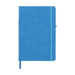 Notebook with inner pocket, A5 lined pages blue colour